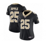 Women's Nike New Orleans Saints #25 Eli Apple Black Team Color Vapor Untouchable Limited Player NFL Jersey