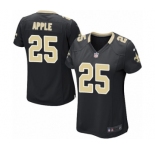 Women's Nike New Orleans Saints #25 Eli Apple Game Black Team Color NFL Jersey