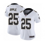Women's Nike New Orleans Saints #25 Eli Apple White Vapor Untouchable Limited Player NFL Jersey