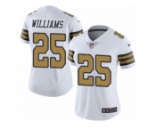 Women's Nike New Orleans Saints #25 P. J. Williams Limited White Rush NFL Jersey