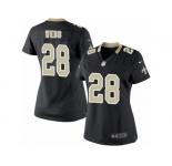 Women's Nike New Orleans Saints #28 B.W. Webb Limited Black Team Color NFL Jersey