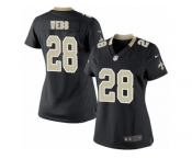 Women's Nike New Orleans Saints #28 B.W. Webb Limited Black Team Color NFL Jersey