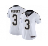 Women's Nike New Orleans Saints #3 Bobby Hebert Vapor Untouchable Limited White NFL Jersey