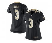 Women's Nike New Orleans Saints #3 Will Lutz Limited Black Team Color NFL Jersey