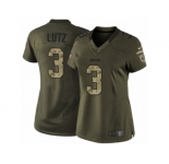Women's Nike New Orleans Saints #3 Will Lutz Limited Green Salute to Service NFL Jersey