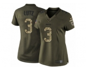 Women's Nike New Orleans Saints #3 Will Lutz Limited Green Salute to Service NFL Jersey
