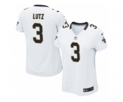 Women's Nike New Orleans Saints #3 Will Lutz Limited White NFL Jersey