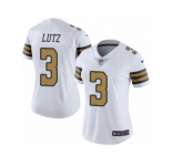 Women's Nike New Orleans Saints #3 Will Lutz Limited White Rush NFL Jersey