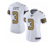 Women's Nike New Orleans Saints #3 Will Lutz Limited White Rush NFL Jersey