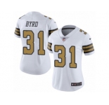 Women's Nike New Orleans Saints #31 Jairus Byrd Limited White Rush NFL Jersey