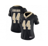 Women's Nike New Orleans Saints #44 Hau'oli Kikaha Vapor Untouchable Limited Black Team Color NFL Jersey
