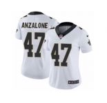Women's Nike New Orleans Saints #47 Alex Anzalone Vapor Untouchable Limited White NFL Jersey