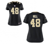 Women's Nike New Orleans Saints #48 Vonn Bell Black Team Color NFL Jersey