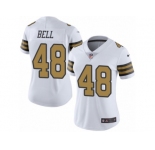 Women's Nike New Orleans Saints #48 Vonn Bell Limited White Rush NFL Jersey