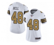 Women's Nike New Orleans Saints #48 Vonn Bell Limited White Rush NFL Jersey