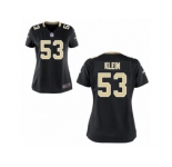 Women's Nike New Orleans Saints #53 A.J. Klein Game Black Team Color NFL Jersey