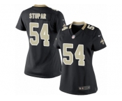 Women's Nike New Orleans Saints #54 Nate Stupar Limited Black Team Color NFL Jersey