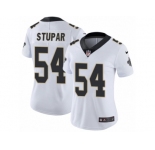 Women's Nike New Orleans Saints #54 Nate Stupar Vapor Untouchable Limited White NFL Jersey