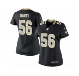 Women's Nike New Orleans Saints #56 Michael Mauti Limited Black Team Color NFL Jersey
