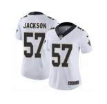 Women's Nike New Orleans Saints #57 Rickey Jackson Vapor Untouchable Limited White NFL Jersey