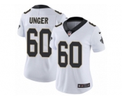Women's Nike New Orleans Saints #60 Max Unger Vapor Untouchable Limited White NFL Jersey