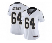 Women's Nike New Orleans Saints #64 Zach Strief Vapor Untouchable Limited White NFL Jersey