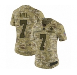 Women's Nike New Orleans Saints #7 Taysom Hill Limited Camo 2018 Salute to Service NFL Jersey