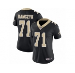 Women's Nike New Orleans Saints #71 Ryan Ramczyk Vapor Untouchable Limited Black Team Color NFL Jersey