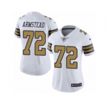 Women's Nike New Orleans Saints #72 Terron Armstead Limited White Rush NFL Jersey