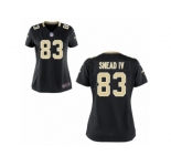 Women's Nike New Orleans Saints #83 Willie Snead IV Black Team Color NFL Jersey