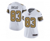 Women's Nike New Orleans Saints #83 Willie Snead Limited White Rush NFL Jersey