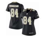 Women's Nike New Orleans Saints #84 Michael Hoomanawanui Limited Black Team Color NFL Jersey