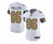 Women's Nike New Orleans Saints #86 John Phillips Limited White Rush NFL Jersey