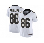 Women's Nike New Orleans Saints #86 John Phillips Vapor Untouchable Limited White NFL Jersey