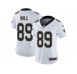 Women's Nike New Orleans Saints #89 Josh Hill Vapor Untouchable Limited White NFL Jersey