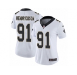 Women's Nike New Orleans Saints #91 Trey Hendrickson Vapor Untouchable Limited White NFL Jersey