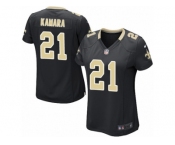 Women's Saints #21 Alvin Kamara Black Team Color Stitched NFL Elite Jersey