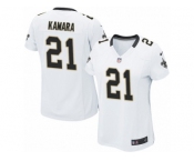 Women's Saints #21 Alvin Kamara White Stitched NFL Elite Jersey