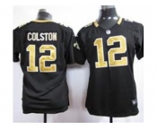 nike women nfl jerseys new orleans saints #12 colston black[nike]