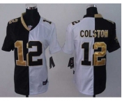 nike women nfl jerseys new orleans saints #12 colston white-black[nike split]