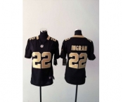 nike women nfl jerseys new orleans saints #22 ingram black[nike][ingram]
