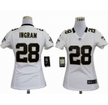 nike women nfl jerseys new orleans saints #28 ingram white[nike]