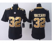 nike women nfl jerseys new orleans saints #32 vaccaro black[nike][vaccaro]