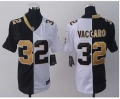 nike women nfl jerseys new orleans saints #32 vaccaro white-black[nike split][vaccaro]
