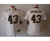 nike women nfl jerseys new orleans saints #43 sproles white[nike limited]