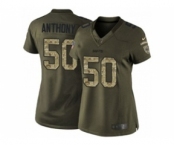 nike women nfl jerseys new orleans saints #50 anthony army green[nike Limited Salute To Service]