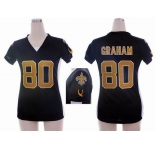 nike women nfl jerseys new orleans saints #80 graham black[draft him ii top]