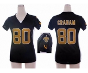 nike women nfl jerseys new orleans saints #80 graham black[draft him ii top]