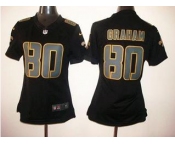 nike women nfl jerseys new orleans saints #80 graham black[nike impact limited]