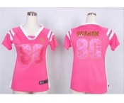 nike women nfl jerseys new orleans saints #80 graham pink[fashion Rhinestone sequins]